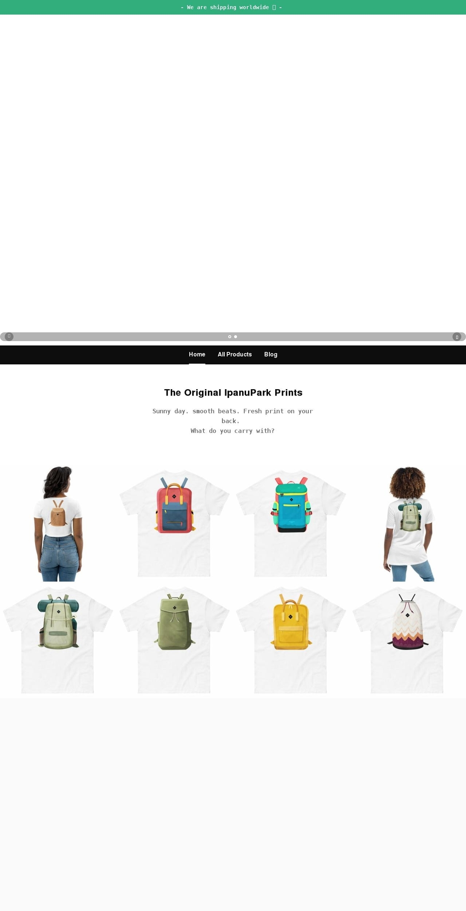 ipanupark.com shopify website screenshot