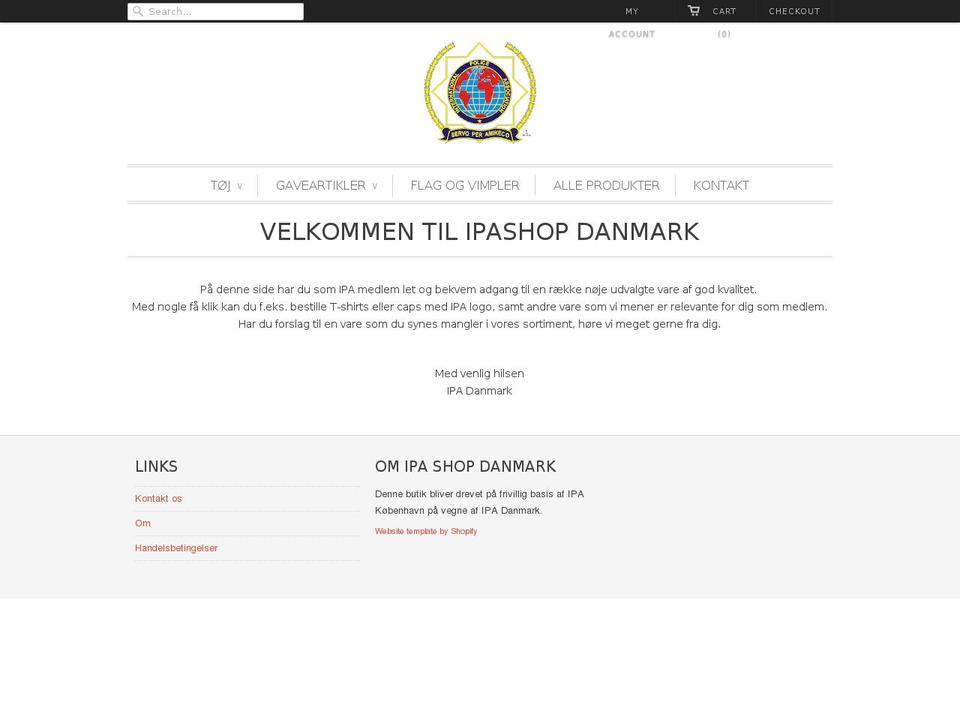 ipashop.dk shopify website screenshot