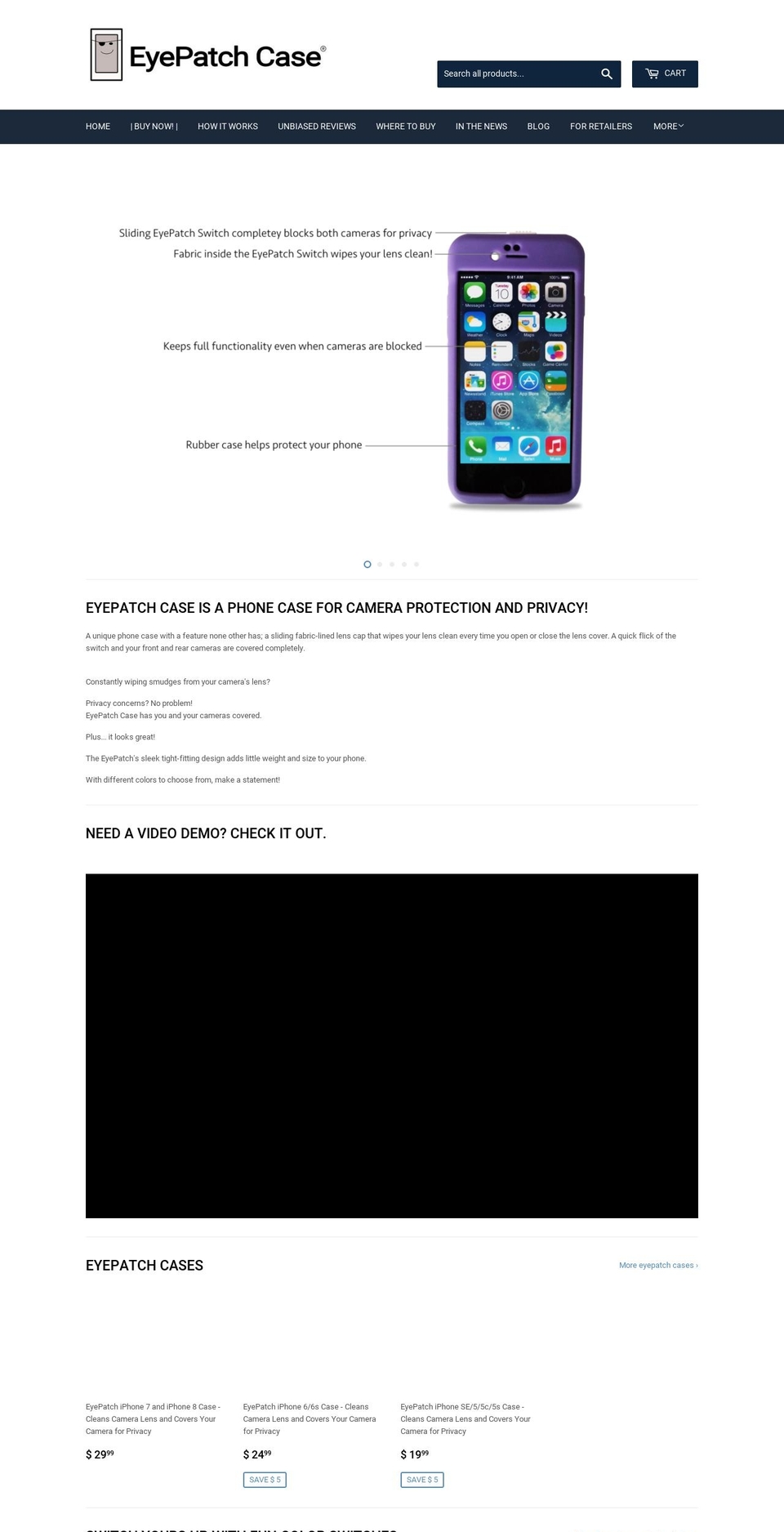 ipatchcase.com — Shopify storefront screenshot