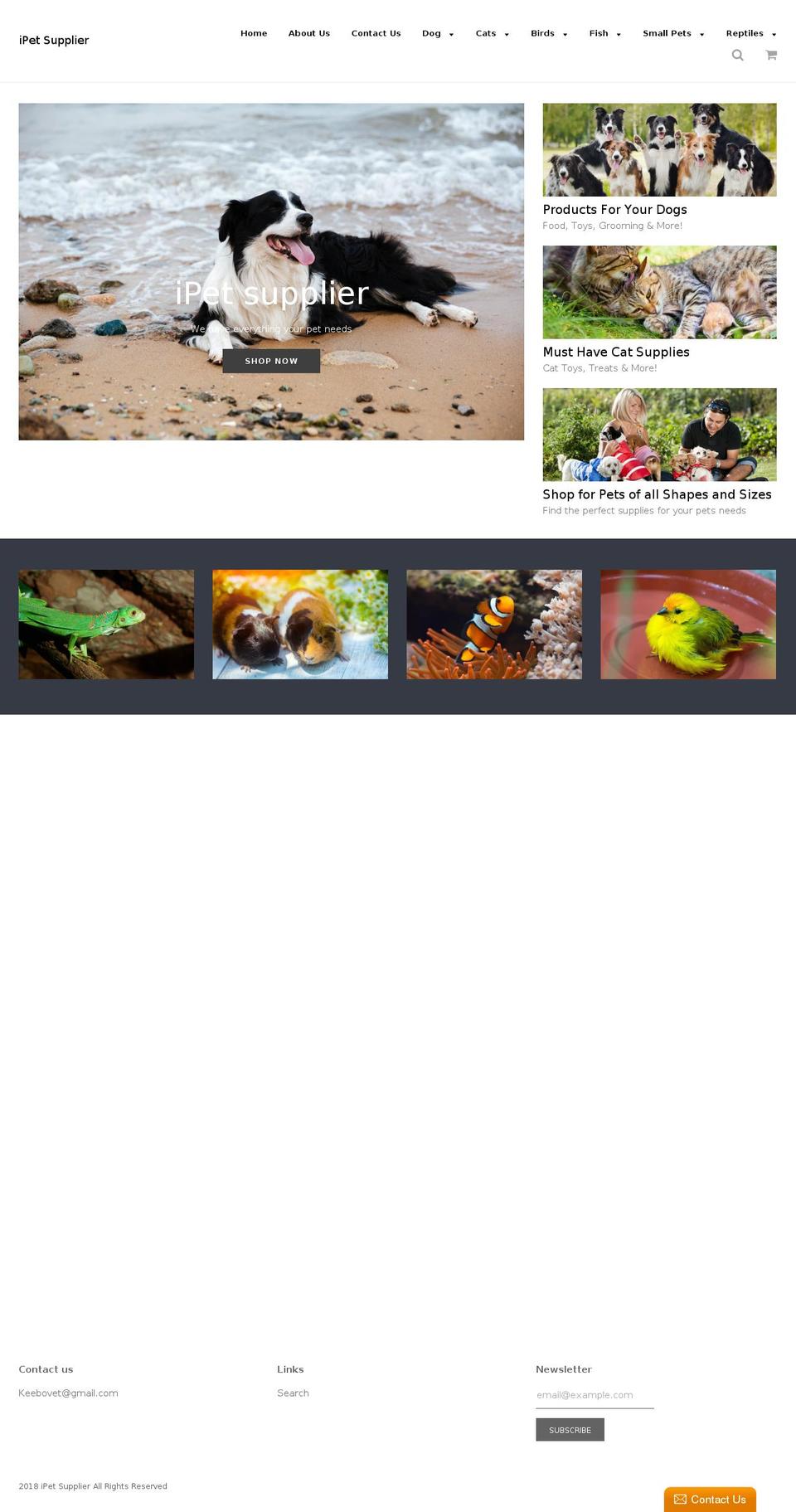 ipetsupplier.com — Shopify storefront screenshot