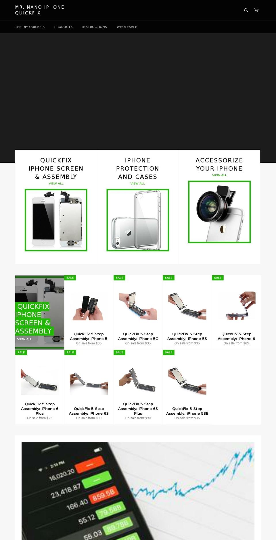 iphonequickfix.com — Shopify storefront screenshot