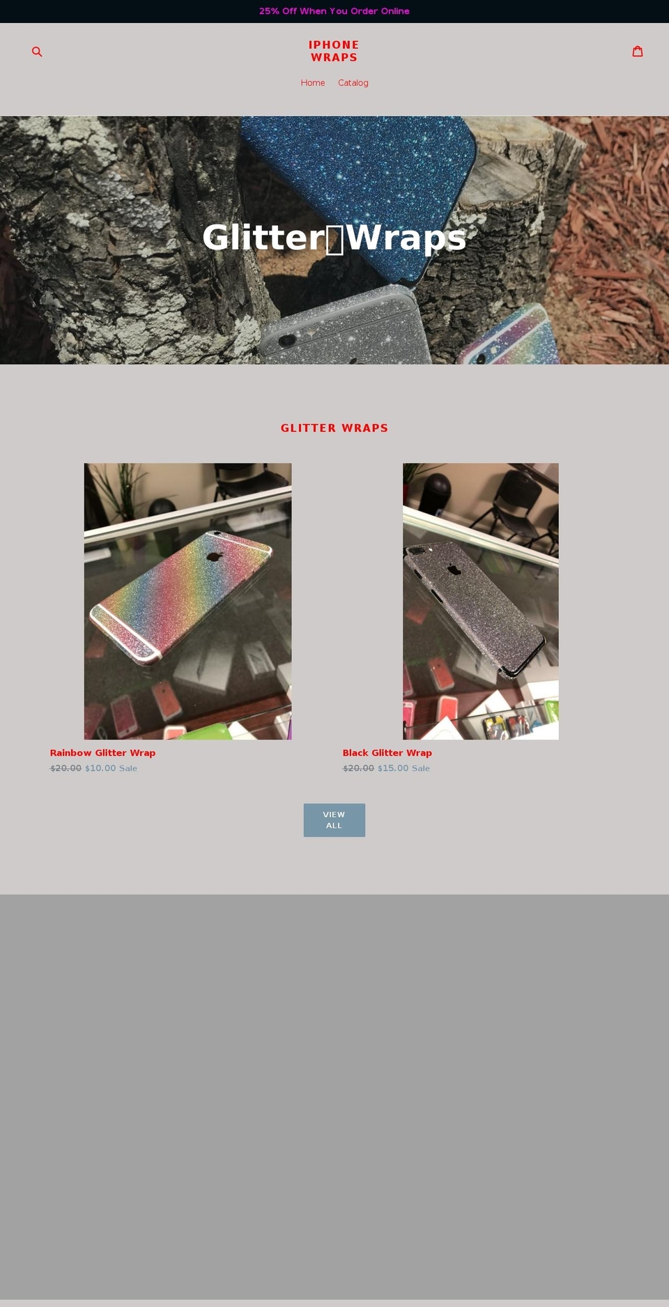 iphonewraps.com — Shopify storefront screenshot