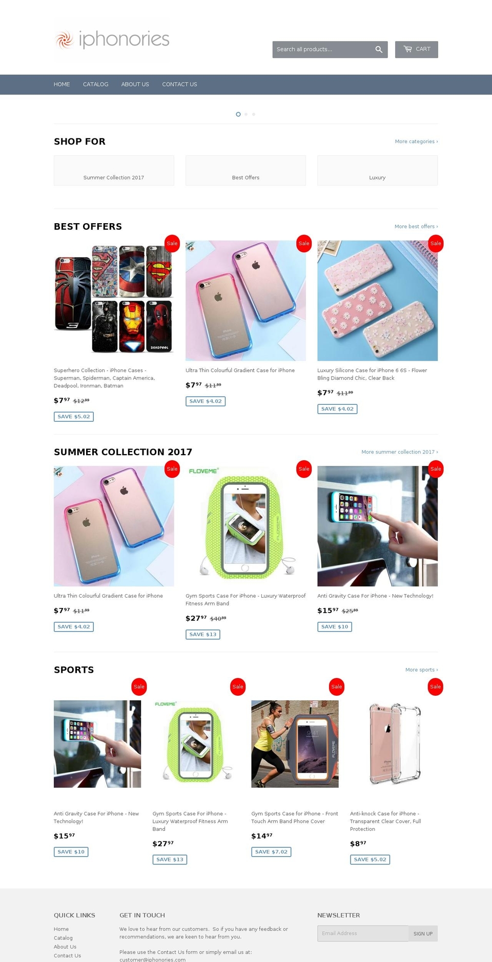iphonories.com — Shopify storefront screenshot