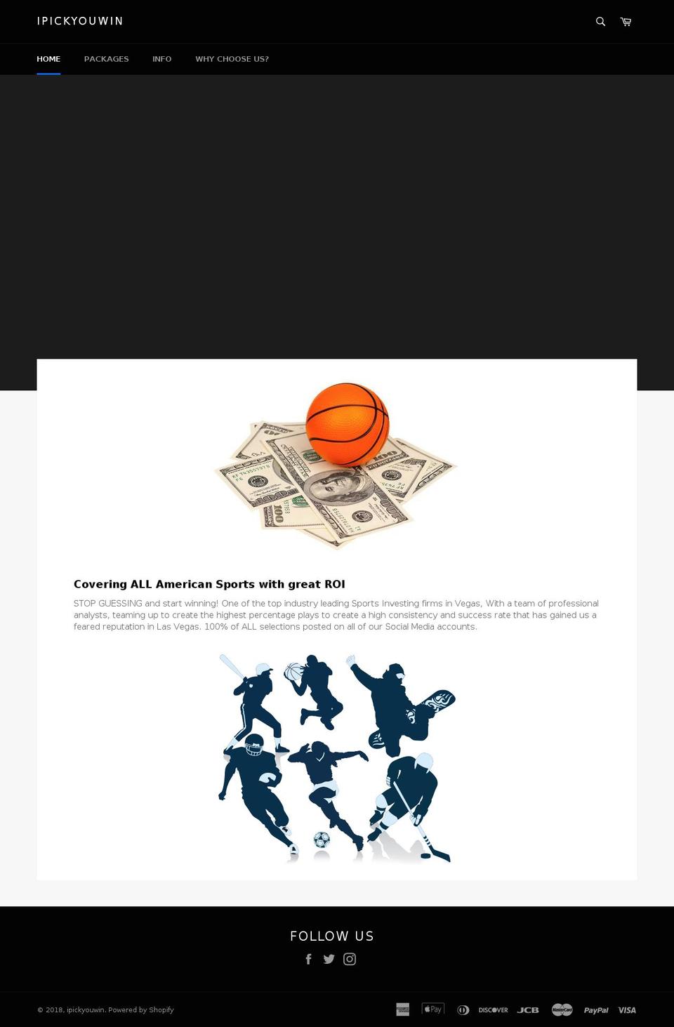 ipickyouwin.net shopify website screenshot