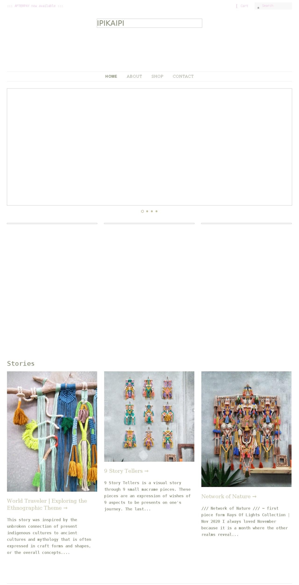 ipikaipi.com shopify website screenshot
