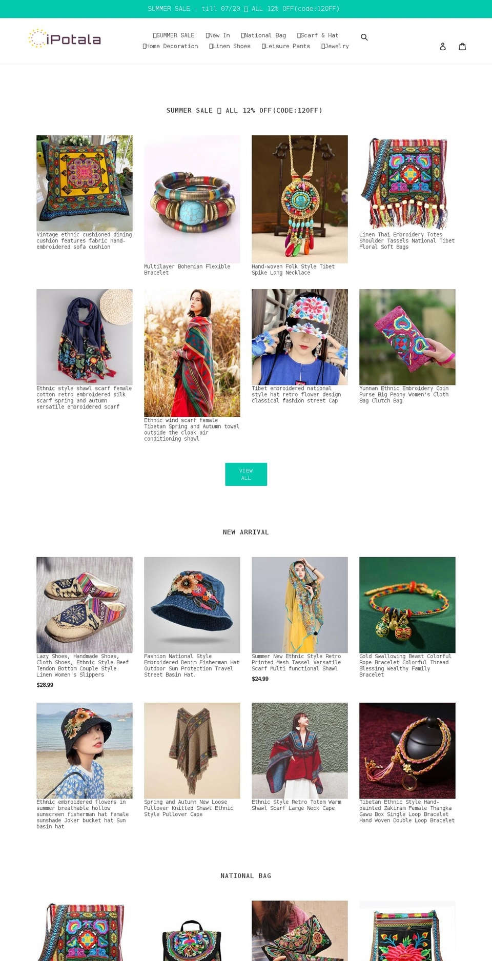 ipotala.com shopify website screenshot