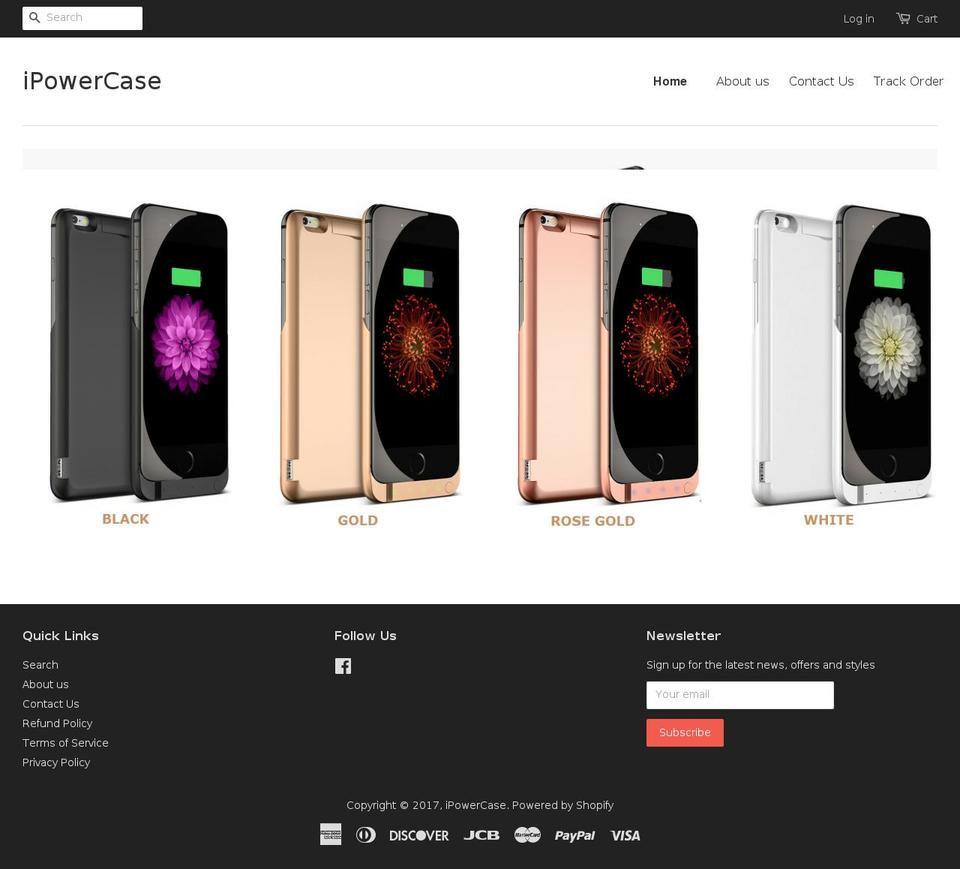 ipowercase.net shopify website screenshot