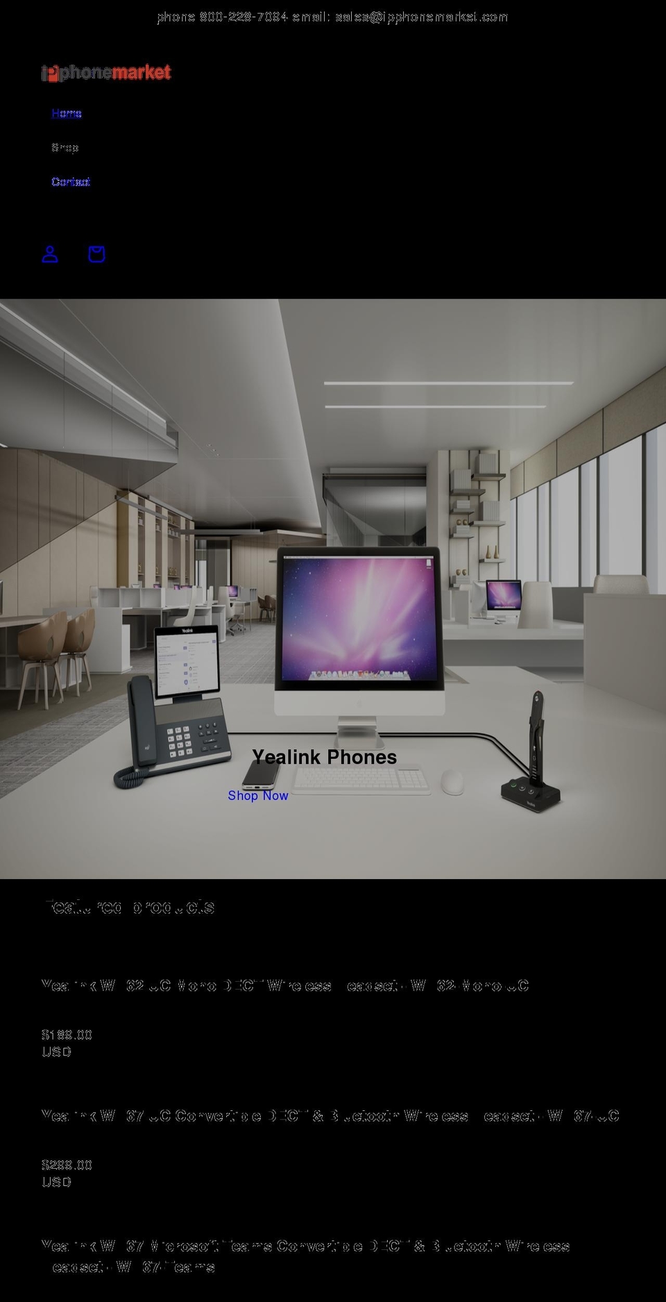 ipphonemarket.com shopify website screenshot