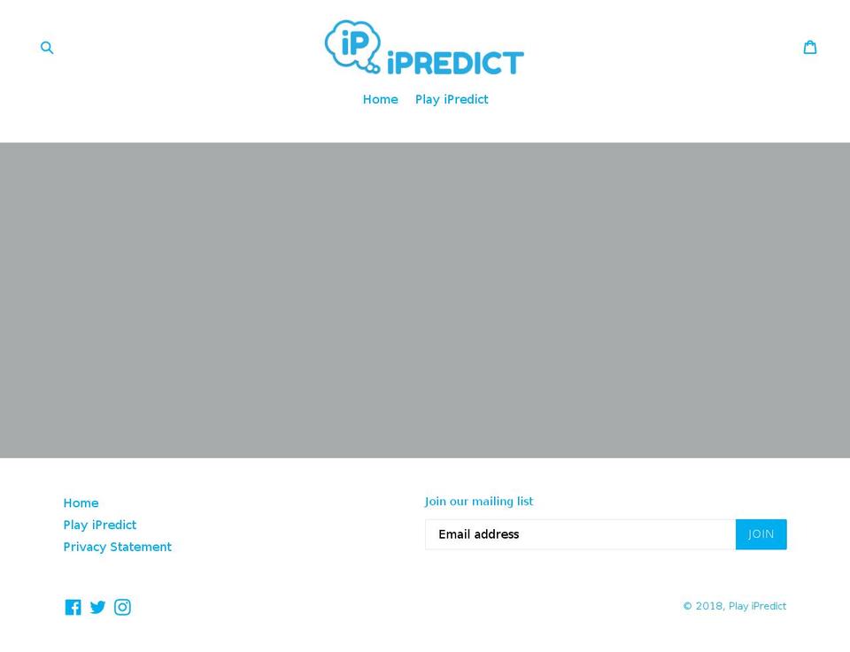 ipredictevents.com — Shopify storefront screenshot