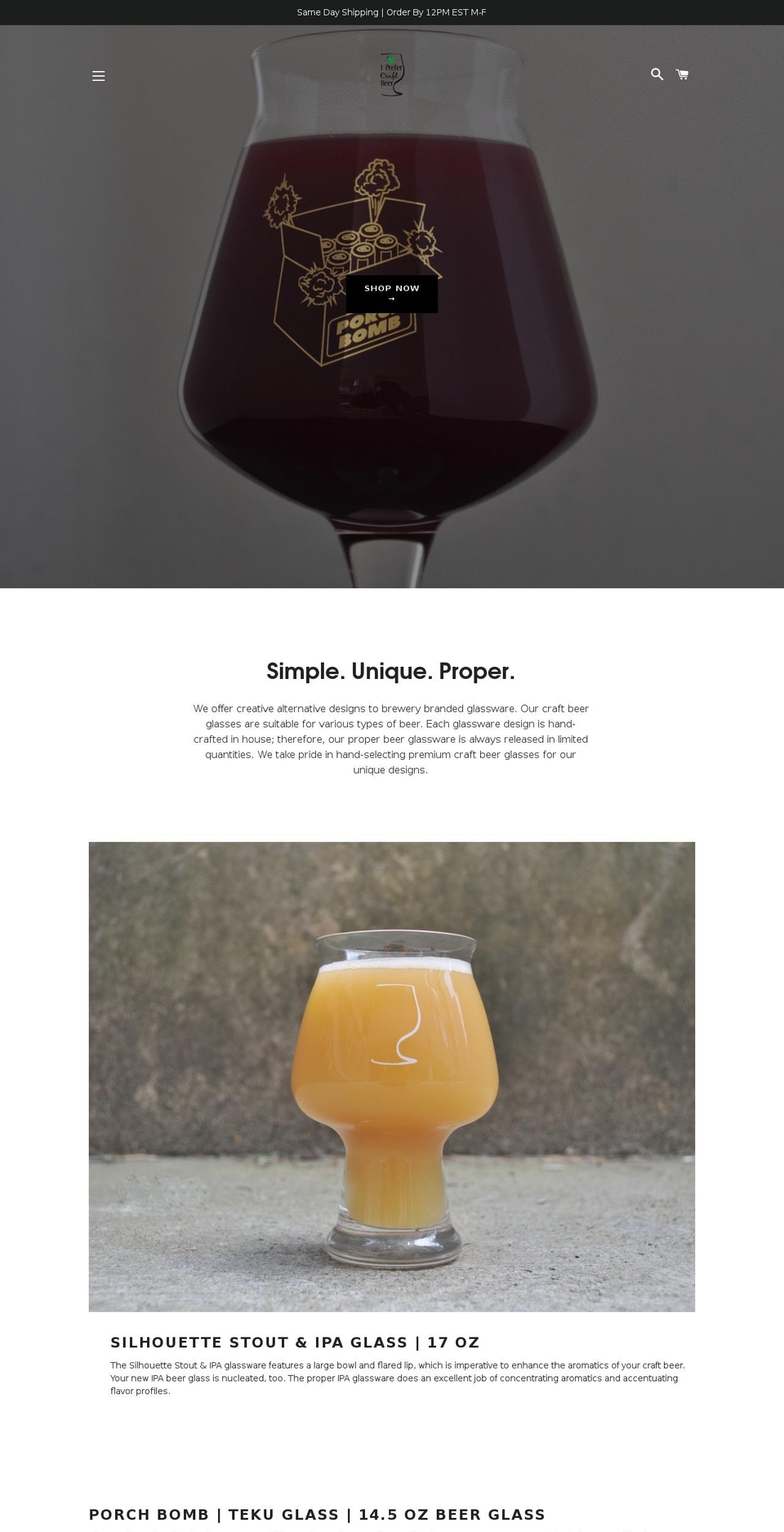 iprefercraftbeer.com shopify website screenshot