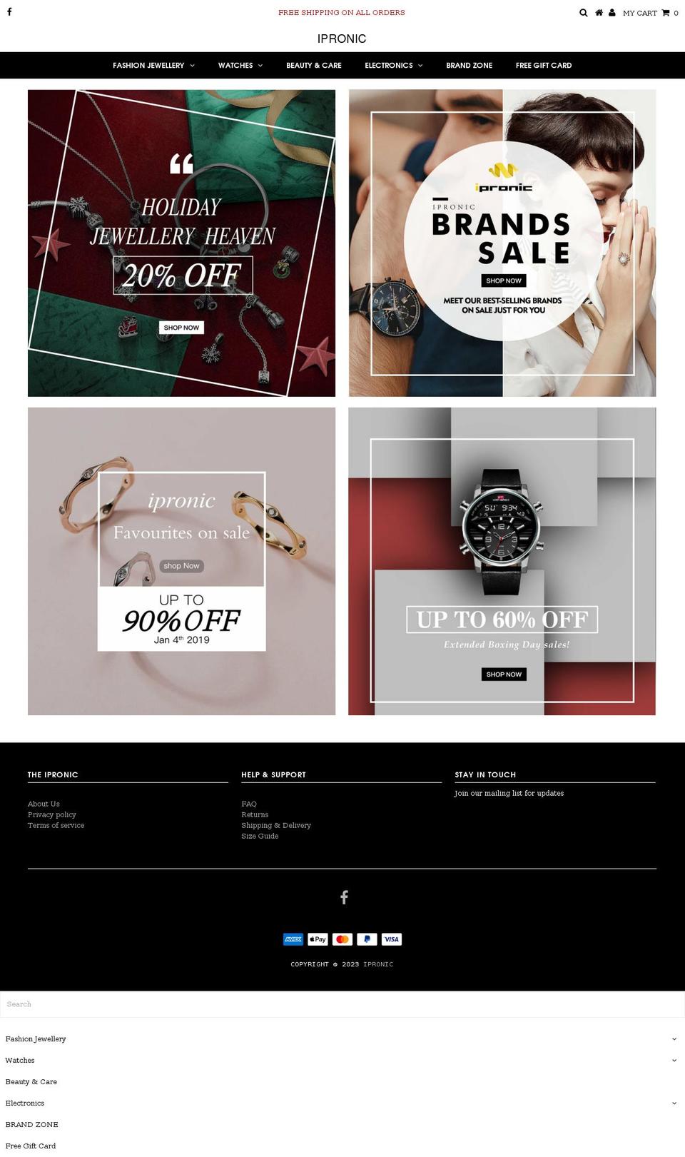 ipronic.com.au shopify website screenshot