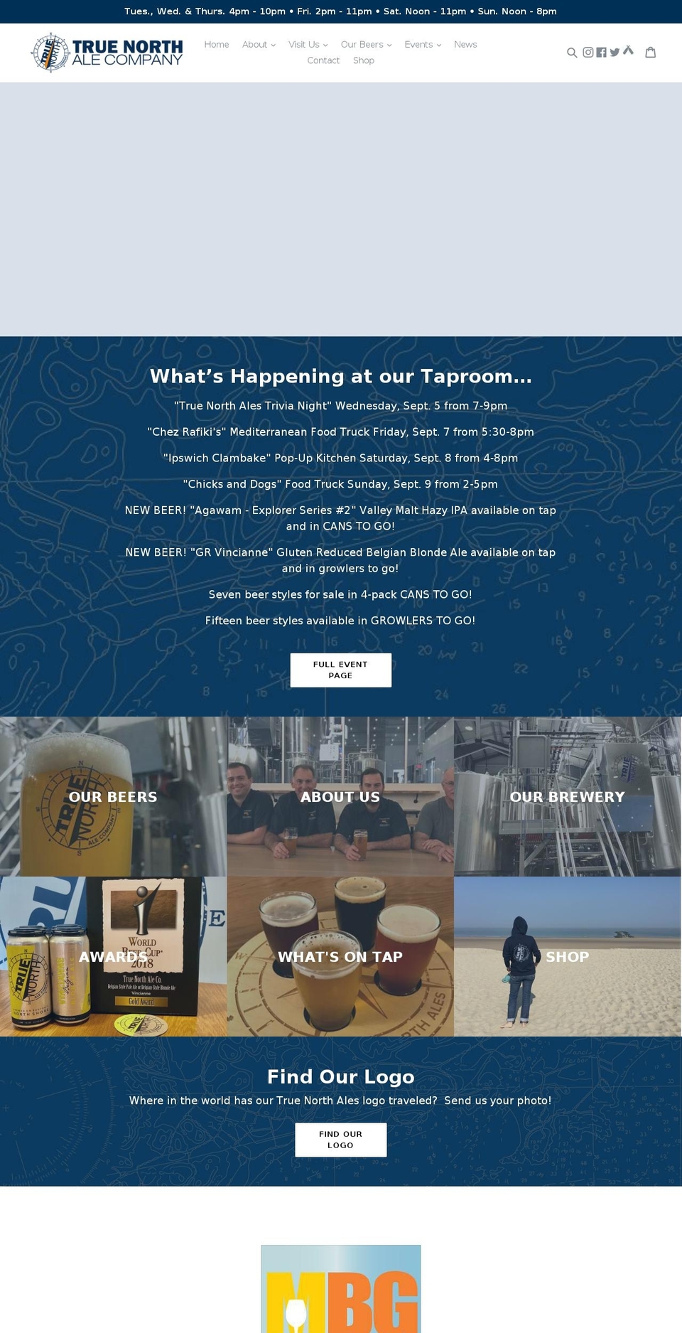 ipswichbrewingco.com — Shopify storefront screenshot