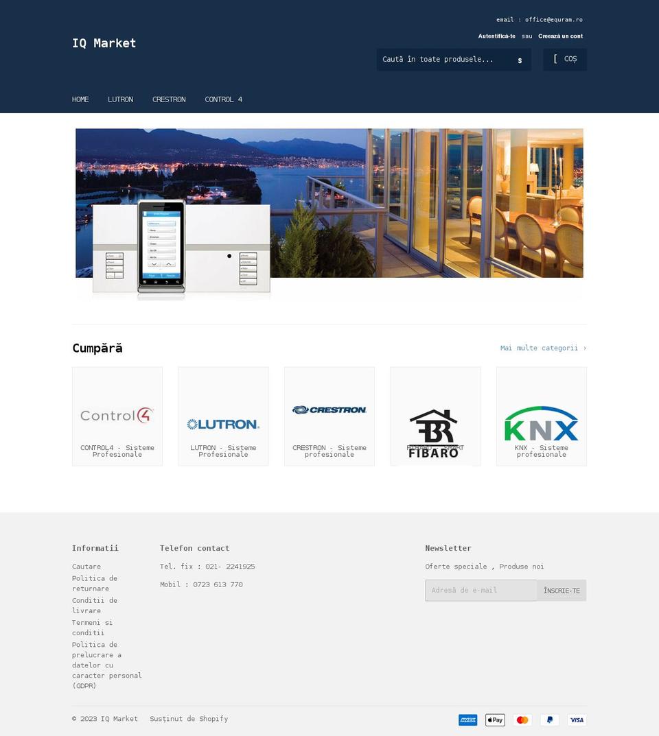 iqmarket.ro shopify website screenshot