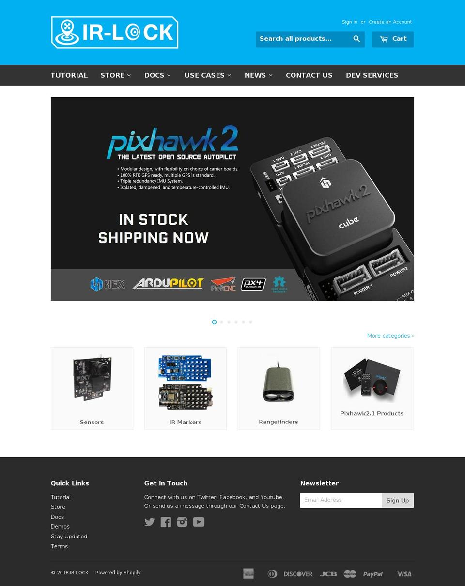 ir-lock.com — Shopify storefront screenshot