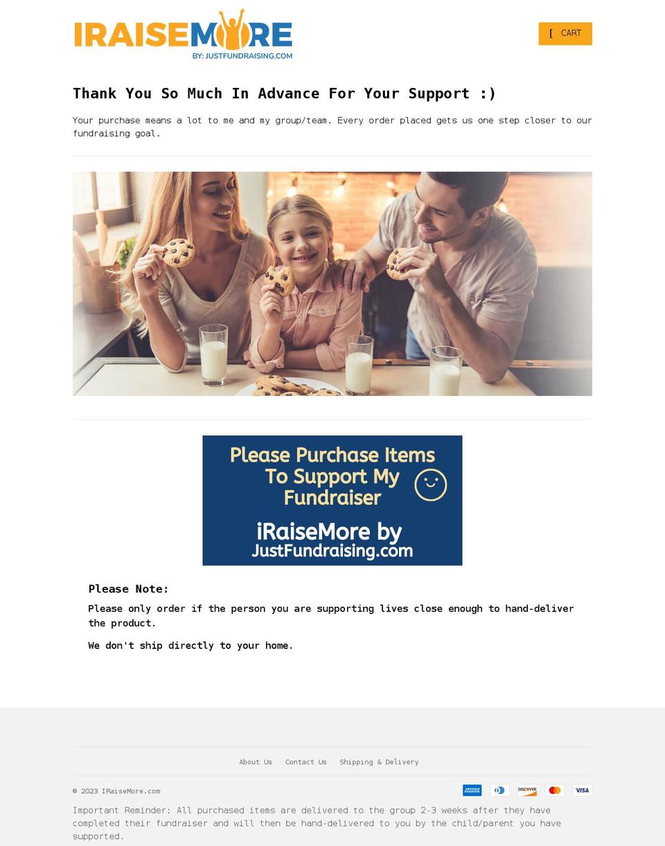iraisemore.com shopify website screenshot