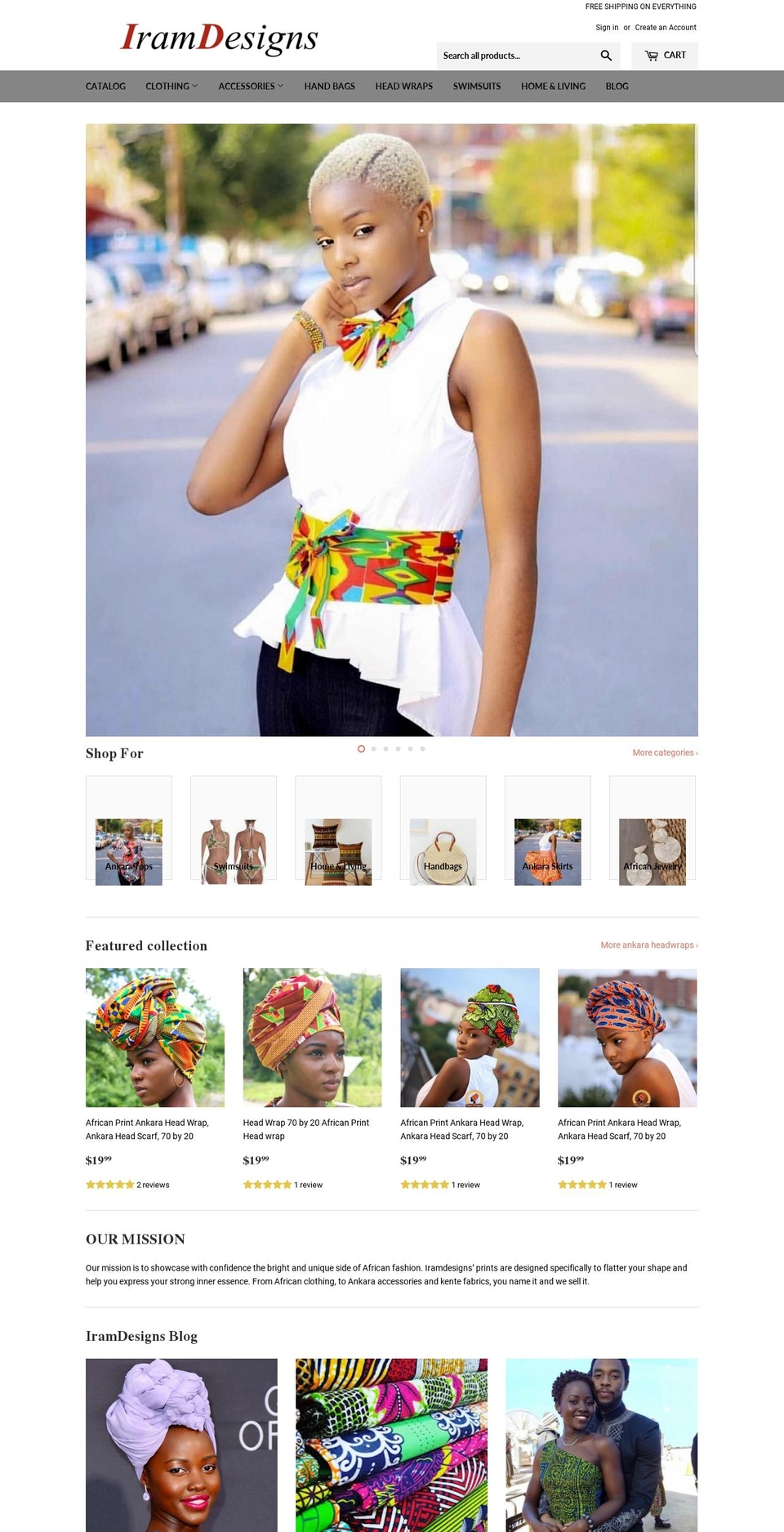 iramdesigns.com — Shopify storefront screenshot