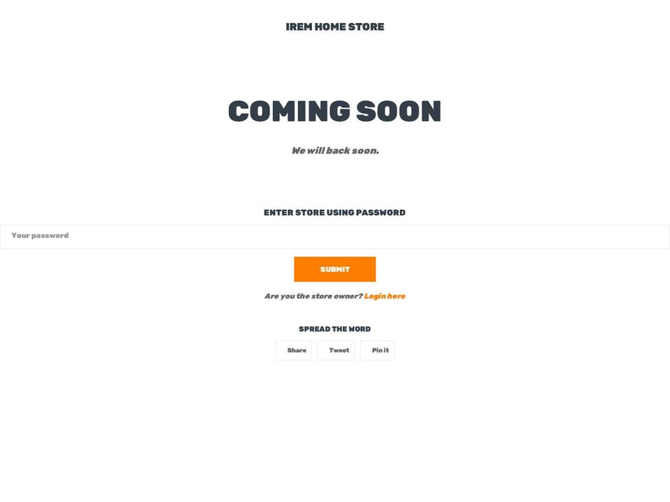 MegaShop Shopify theme site example iremstore.com