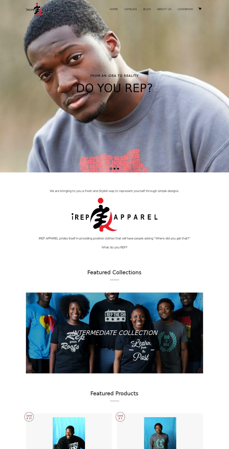 irepapparel.com shopify website screenshot