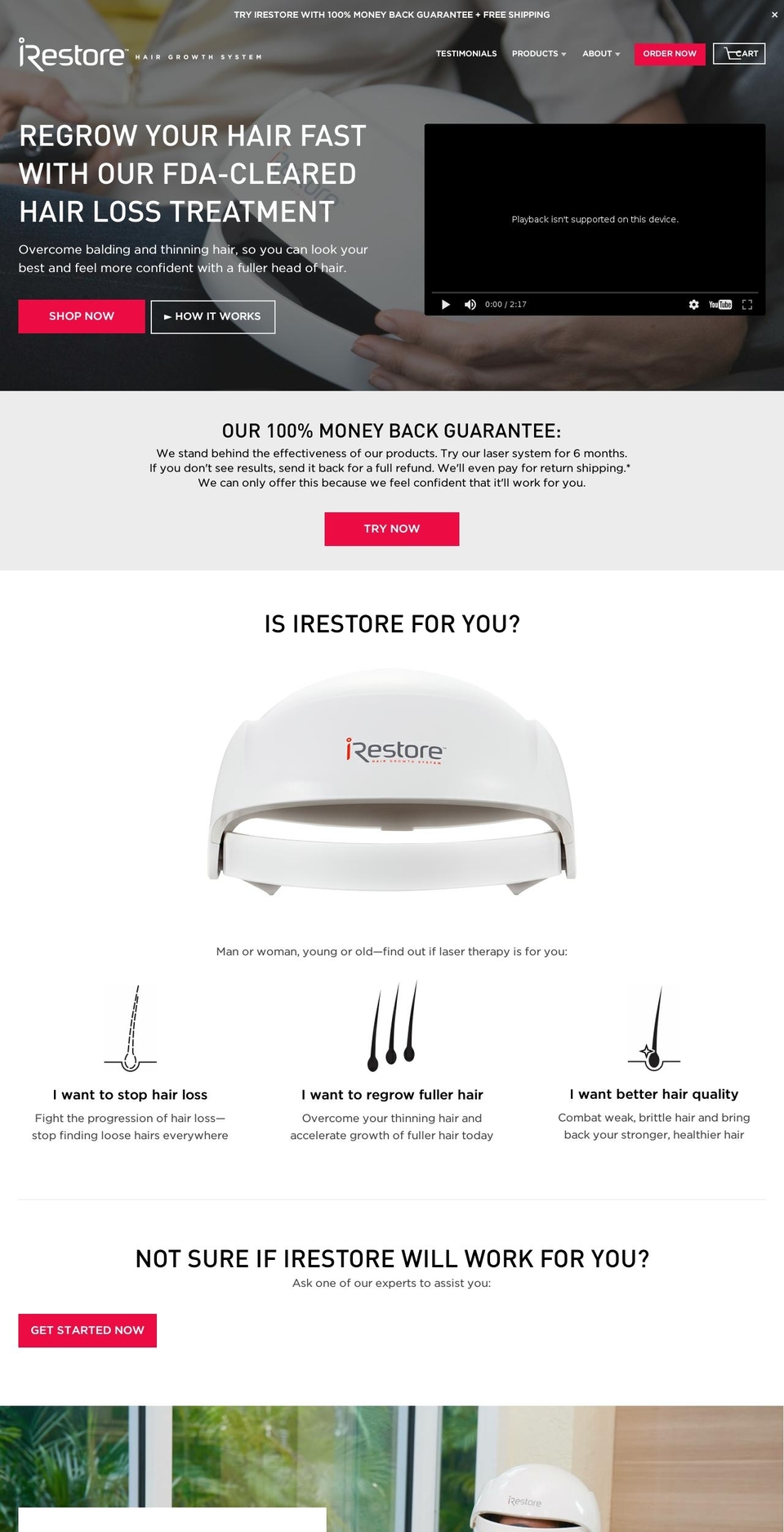 Labor Day Sale Shopify theme site example irestorelaser.com