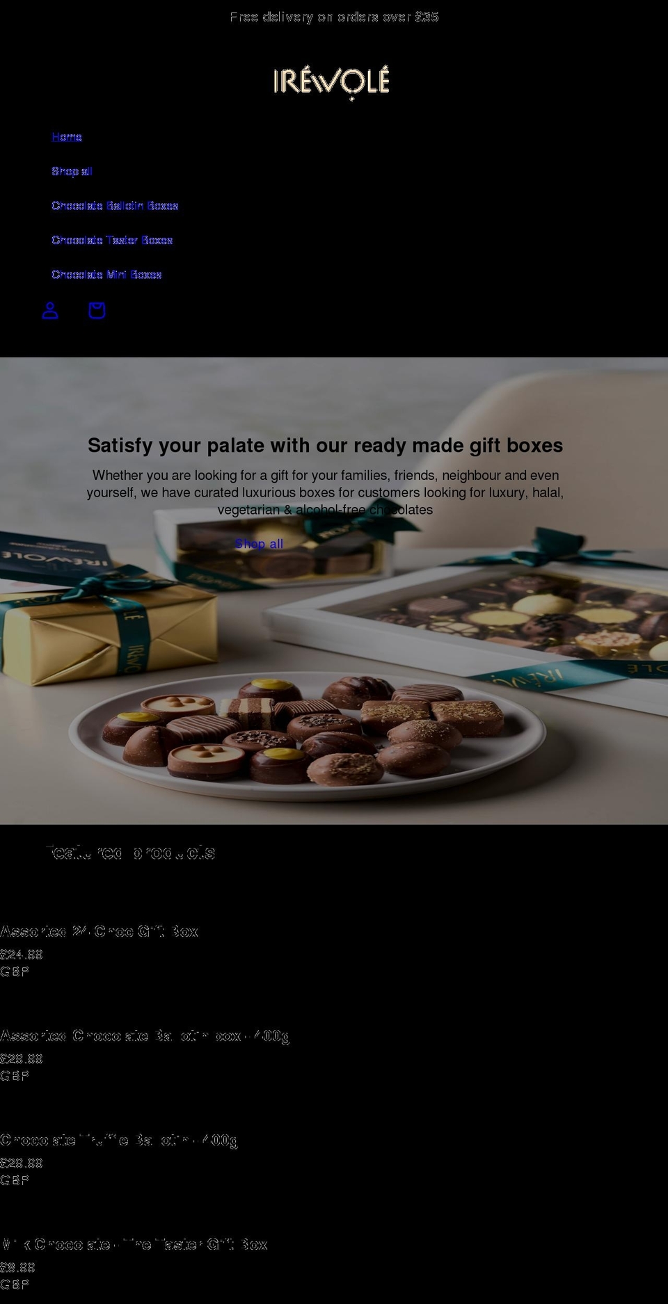 irewole.co.uk shopify website screenshot