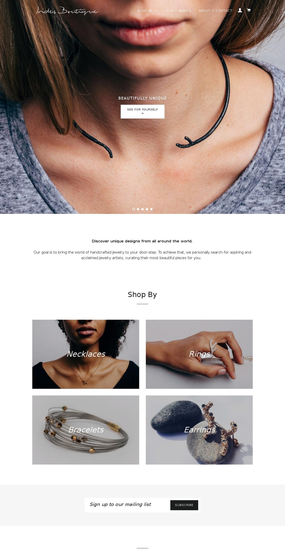 iridesboutique.com shopify website screenshot
