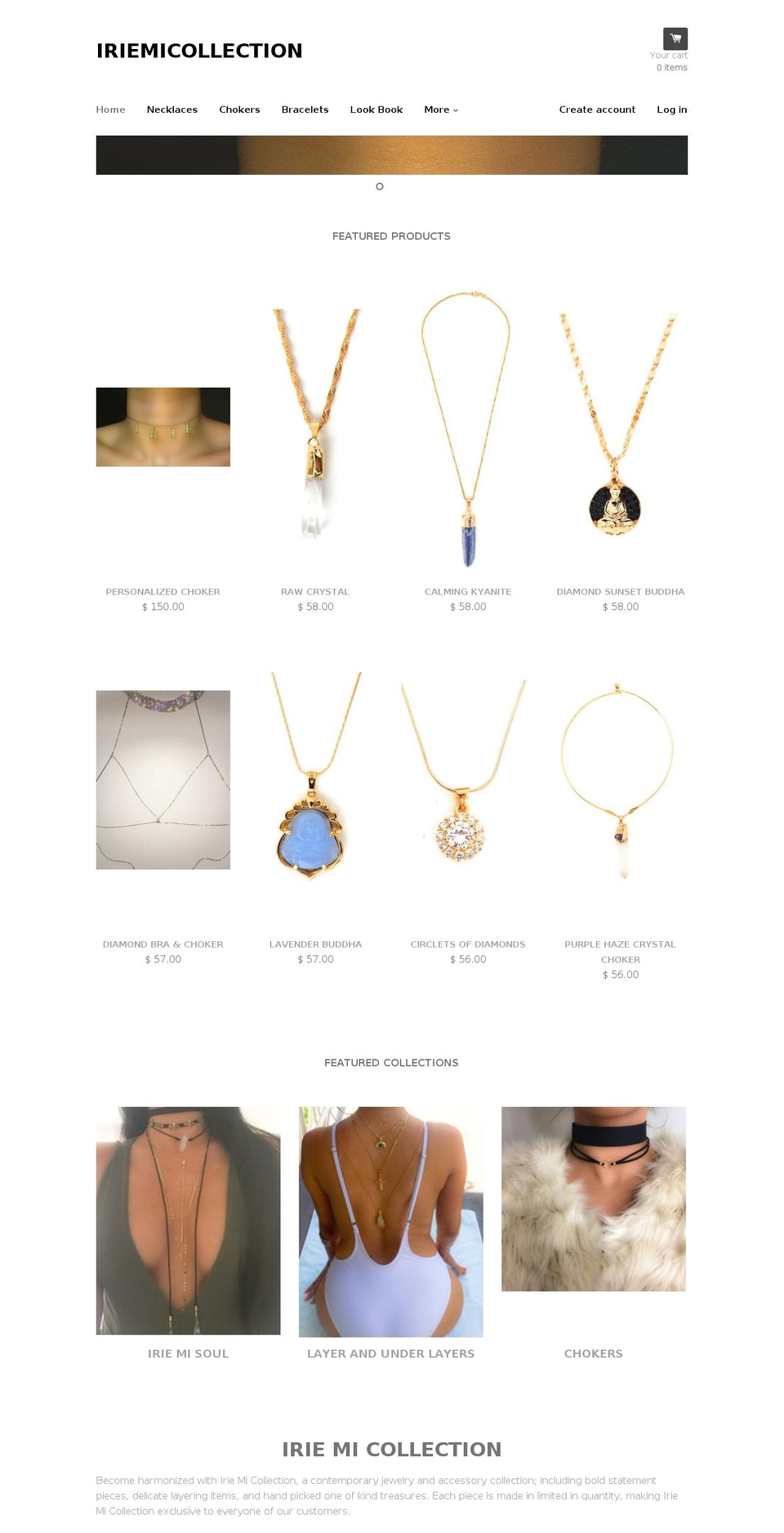 iriemicollection.com shopify website screenshot