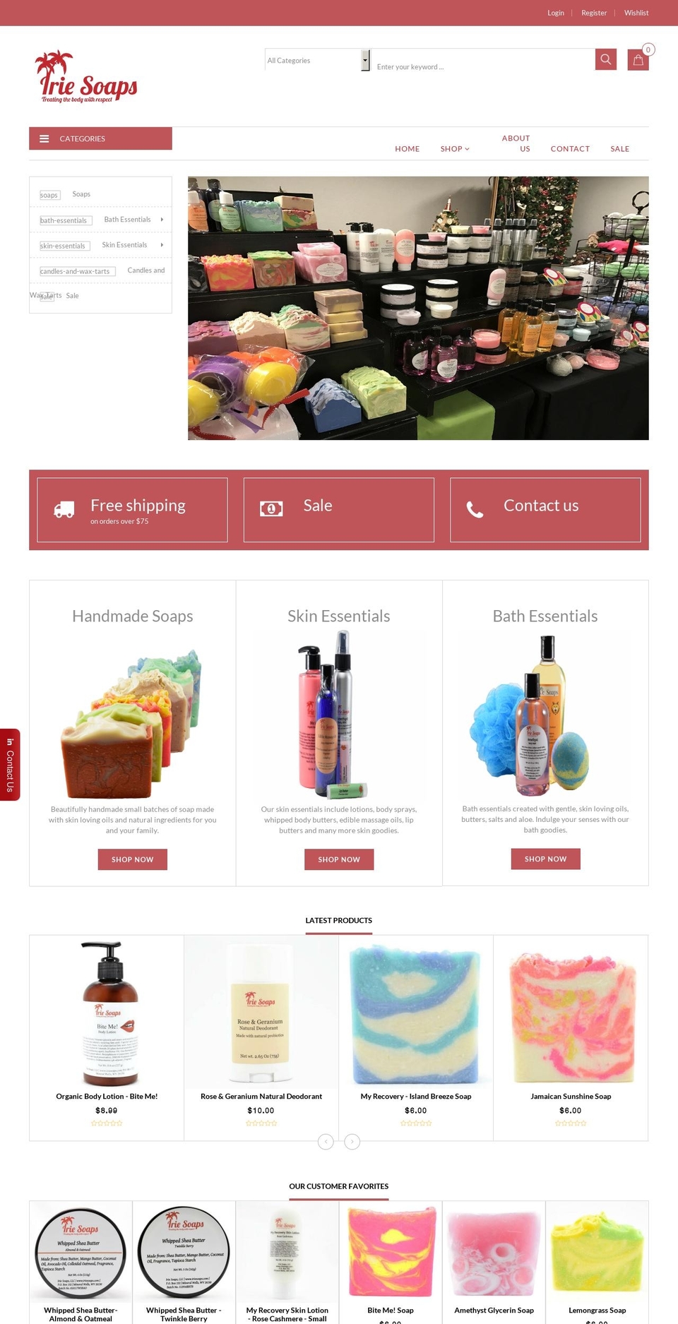 comeback-organiccosmeticsstore-r11 Shopify theme site example iriesoaps.com