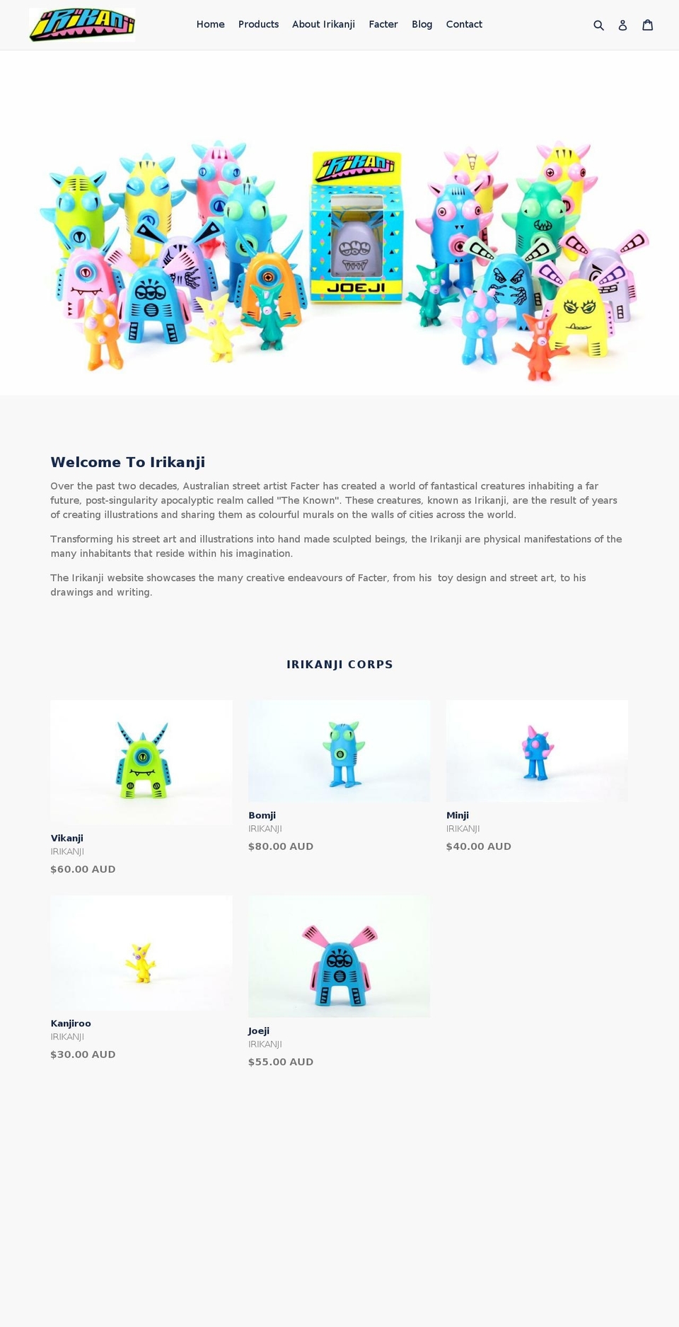 irikanji.com shopify website screenshot