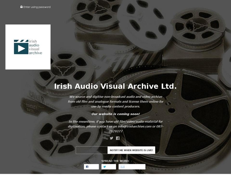 irisharchive.com — Shopify storefront screenshot