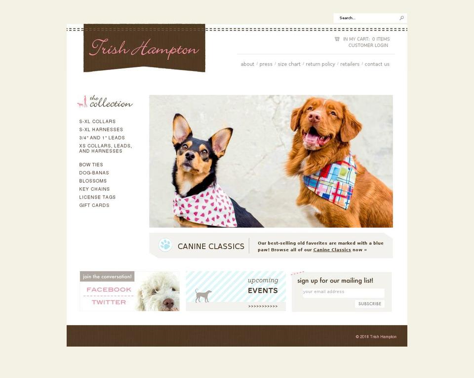 irishhampton.com — Shopify storefront screenshot