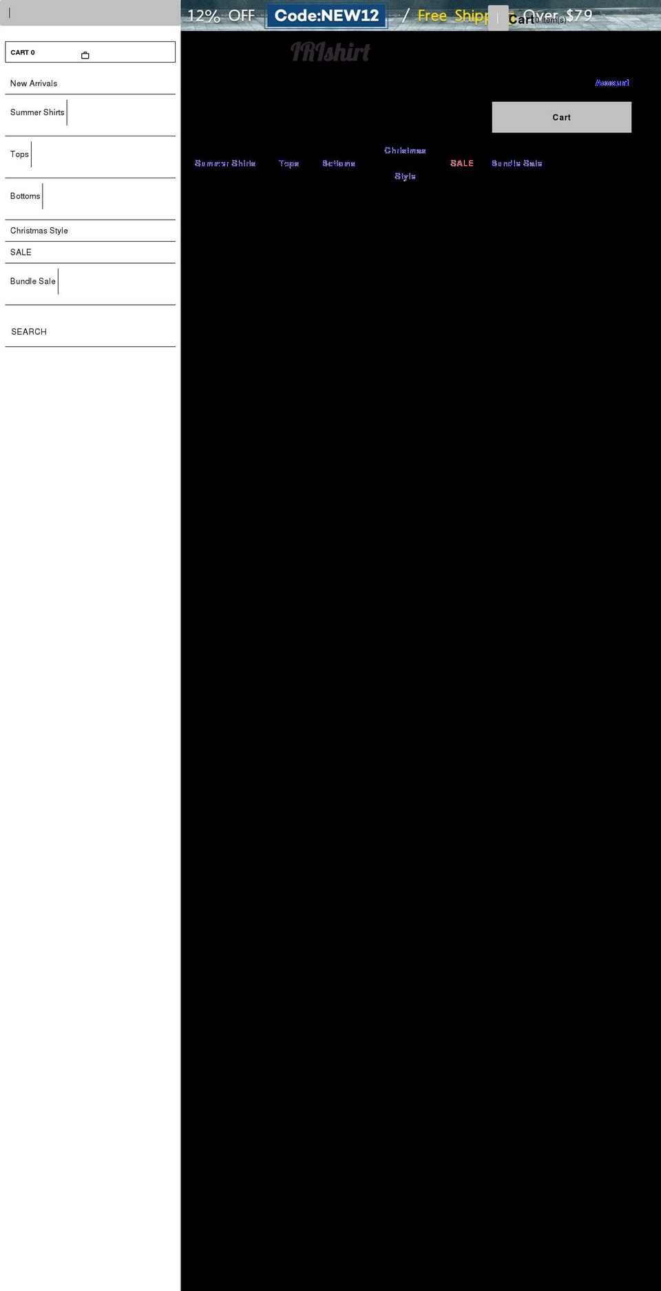 irishirt.com shopify website screenshot