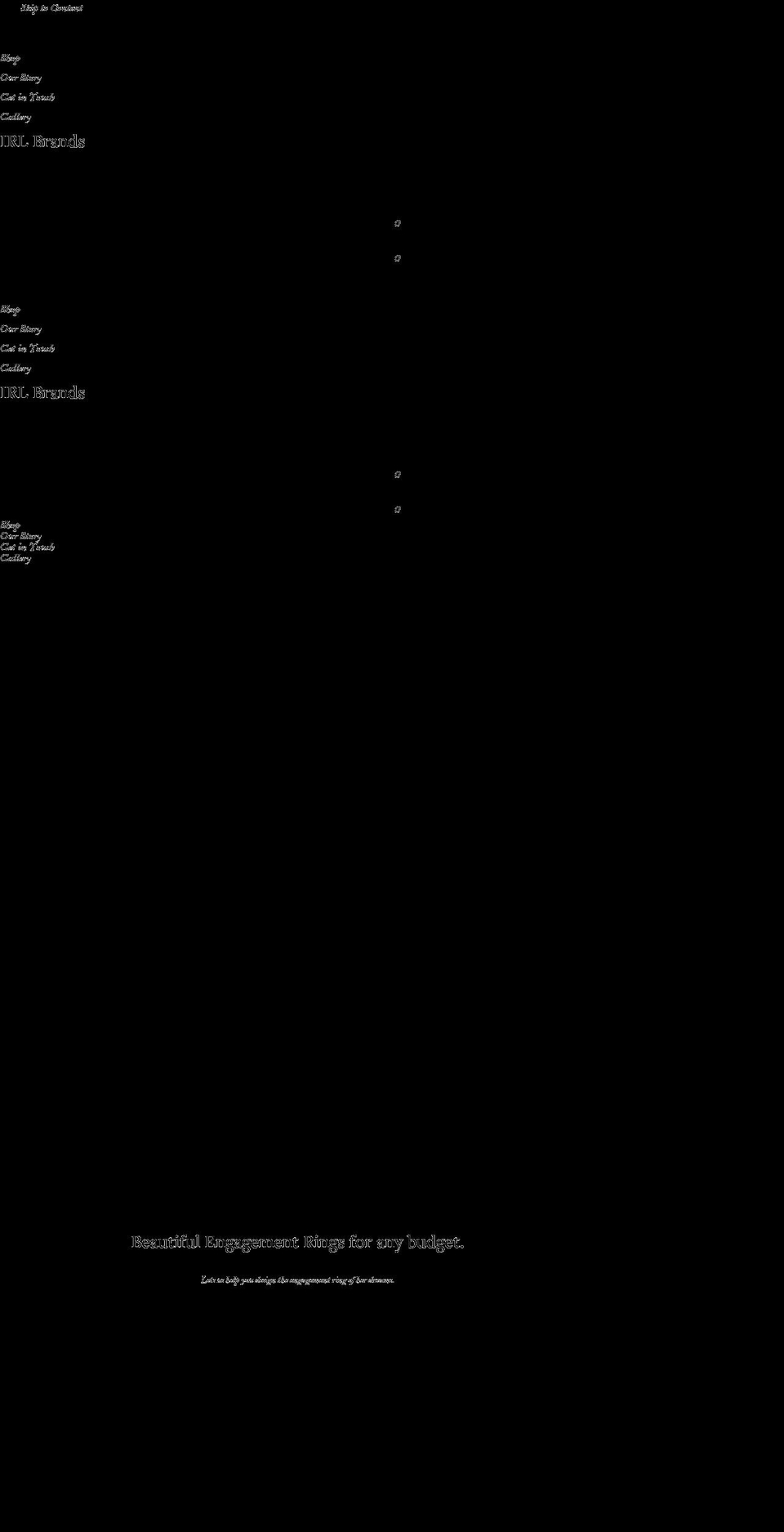 irlbrands.com — Shopify storefront screenshot