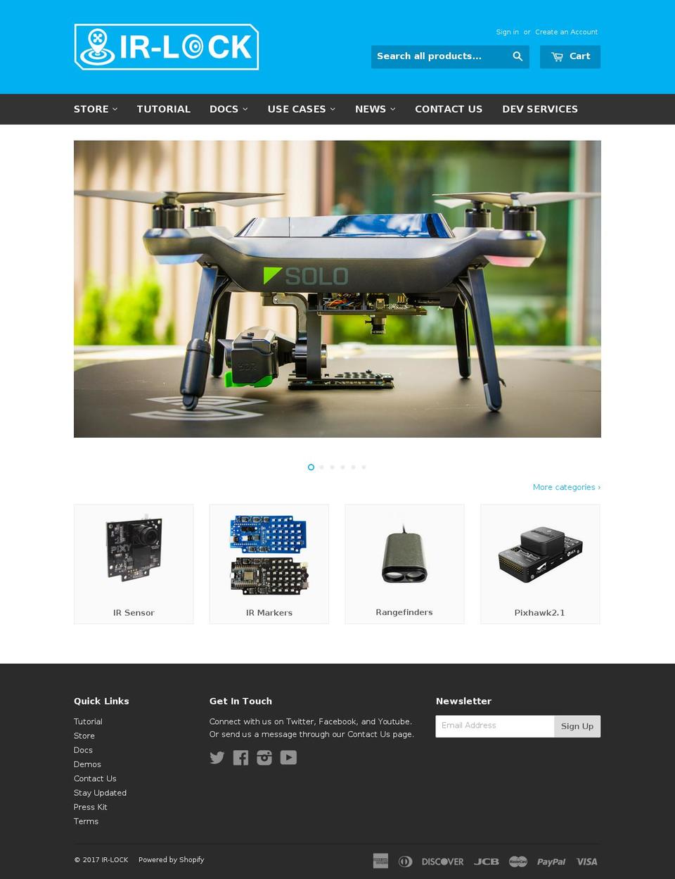 irlock.com shopify website screenshot