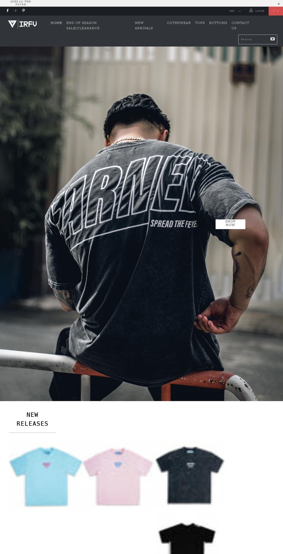 iron-fever.com shopify website screenshot