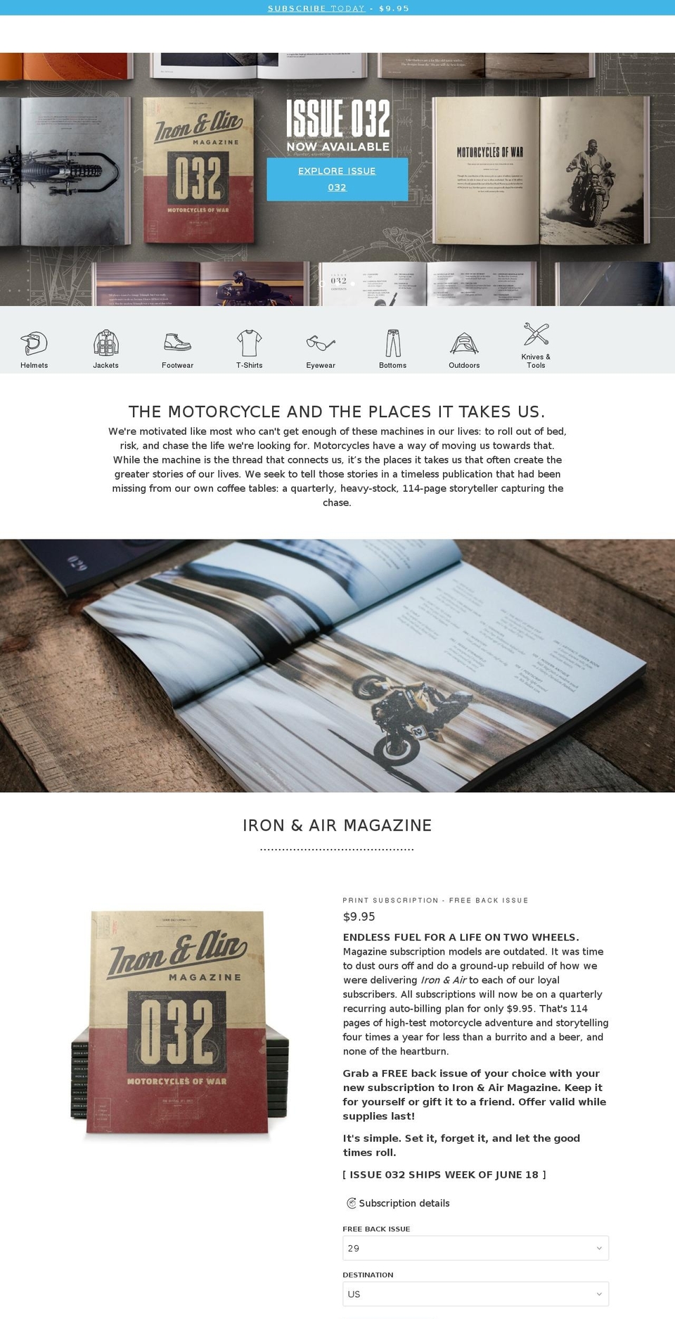 ironandairmedia.com — Shopify storefront screenshot