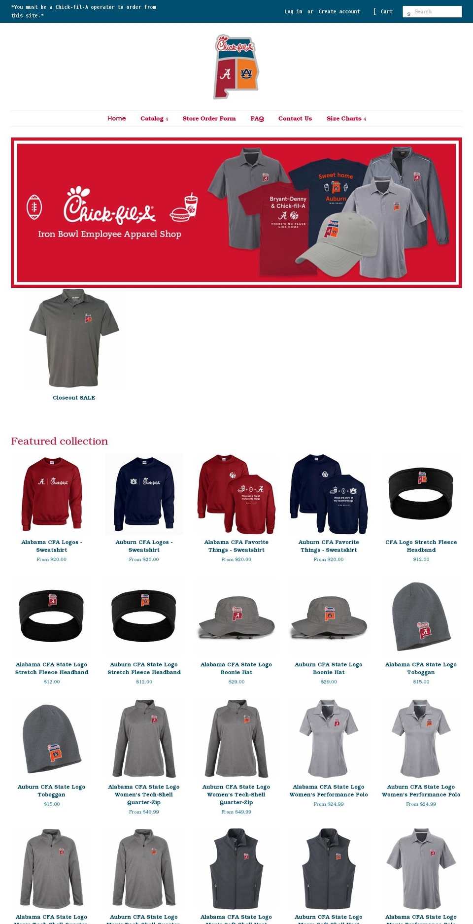 ironbowlcfa.com shopify website screenshot