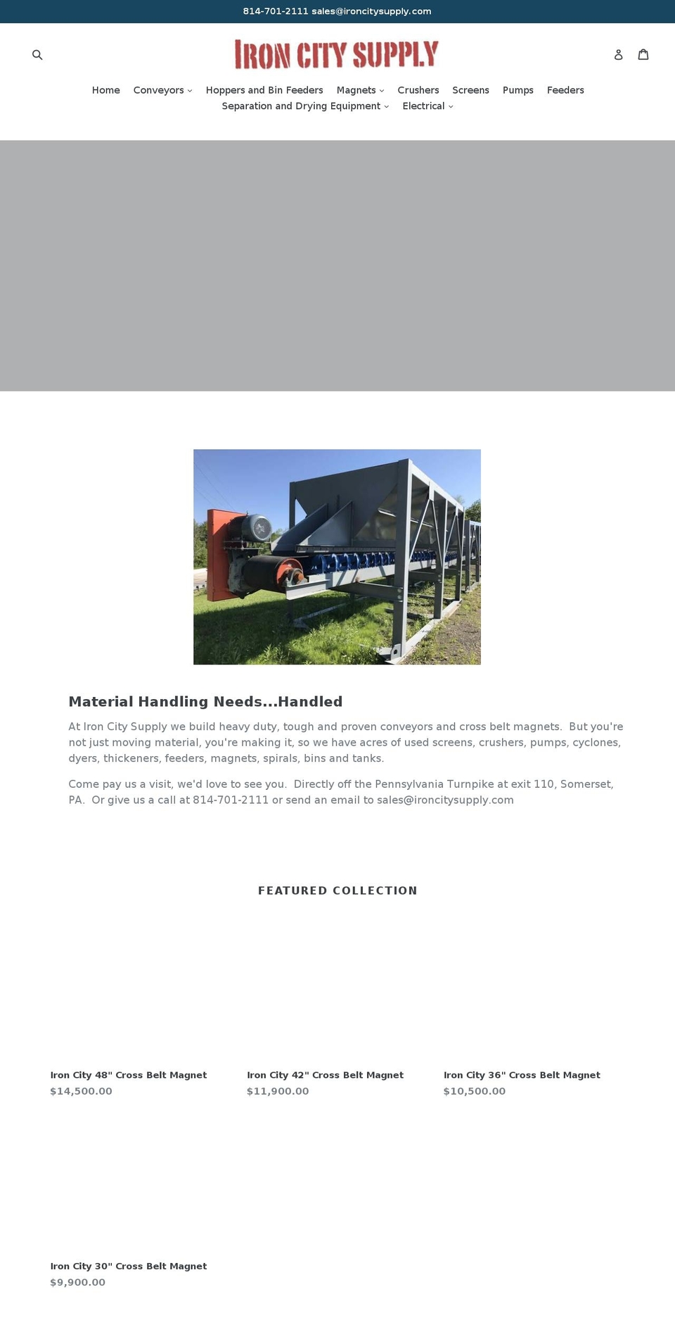 ironcitysupply.com shopify website screenshot