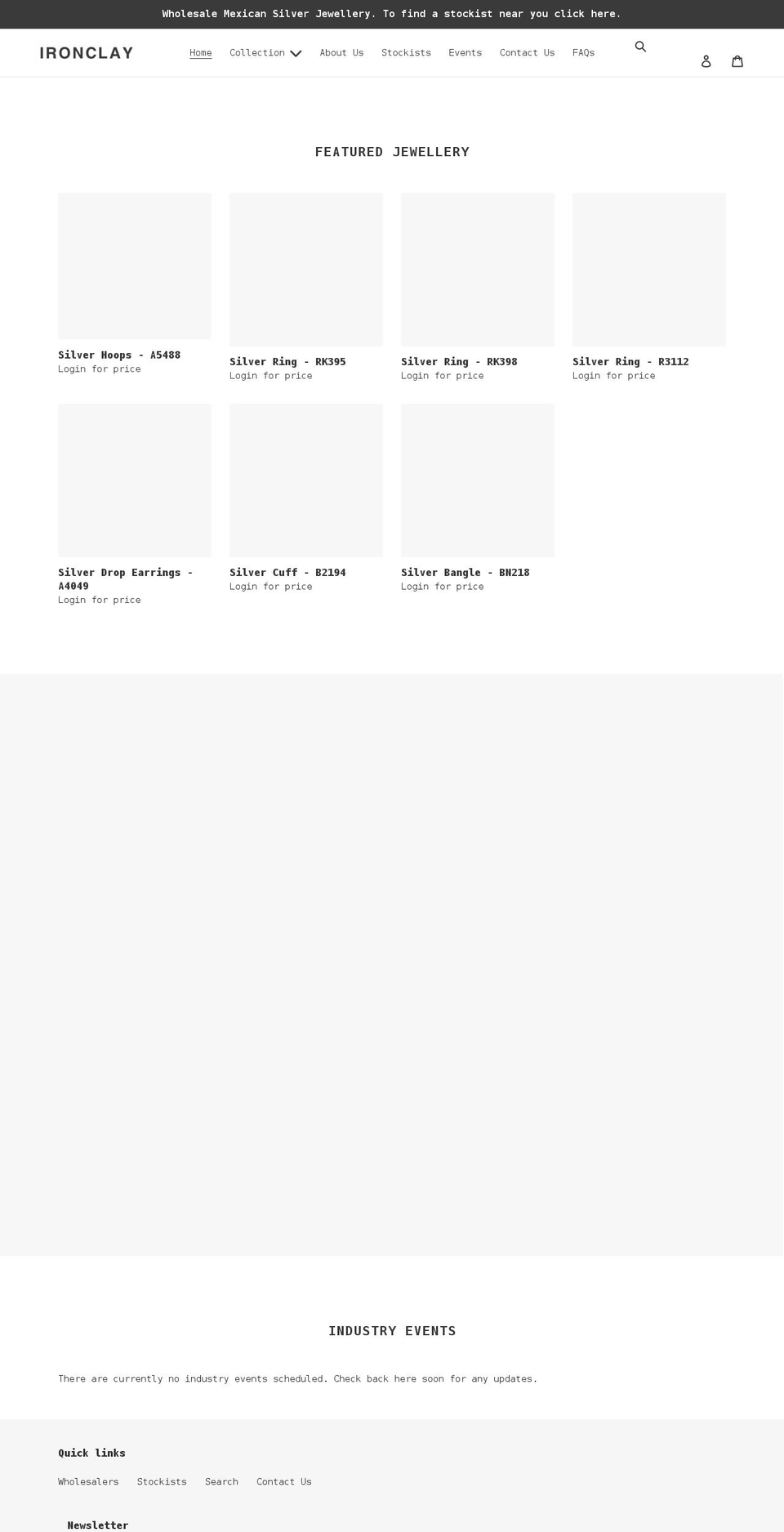 ironclay.com shopify website screenshot