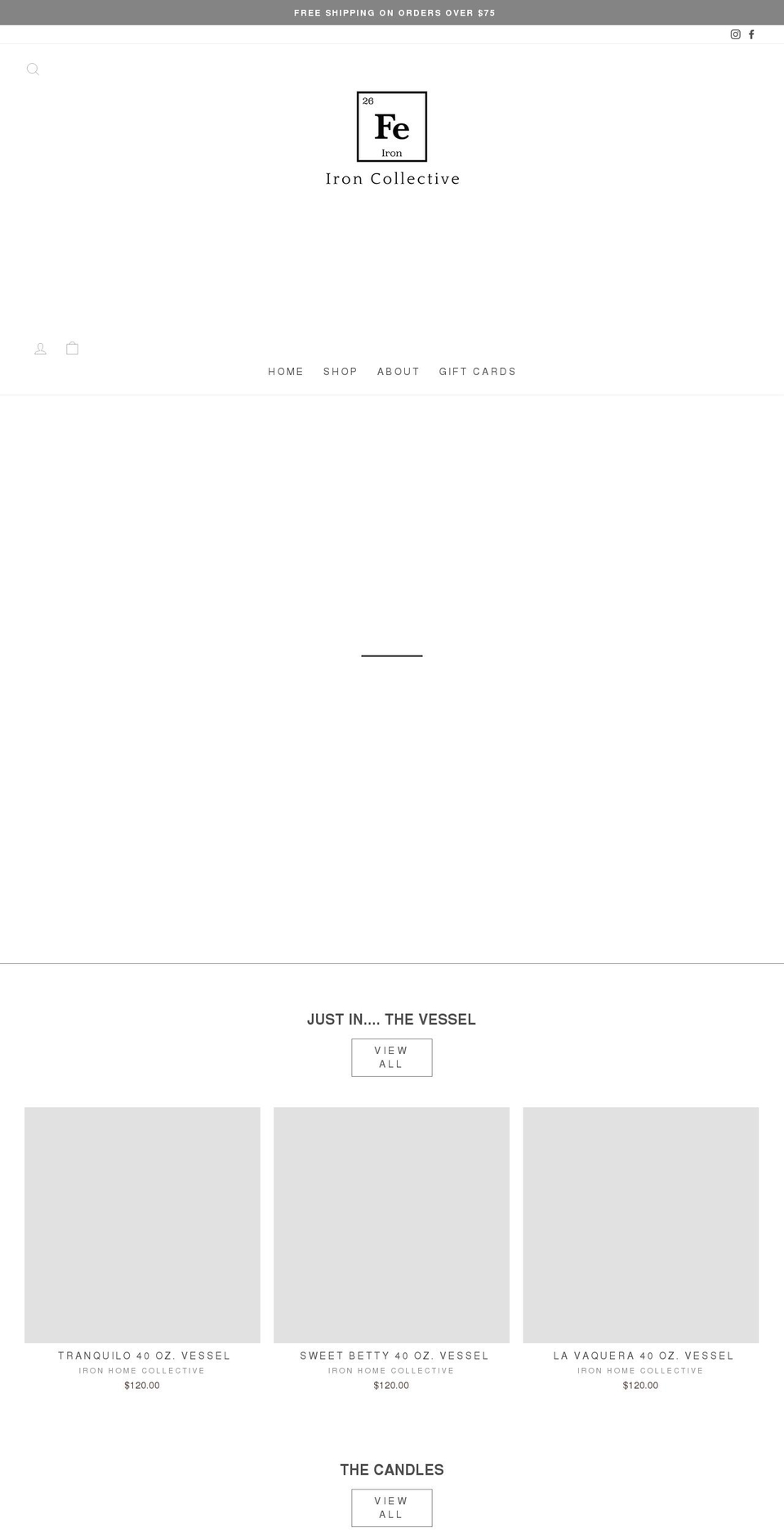 ironcollective.co shopify website screenshot