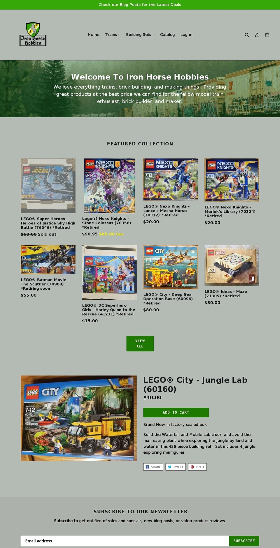 ironhorsehobbies.com — Shopify storefront screenshot