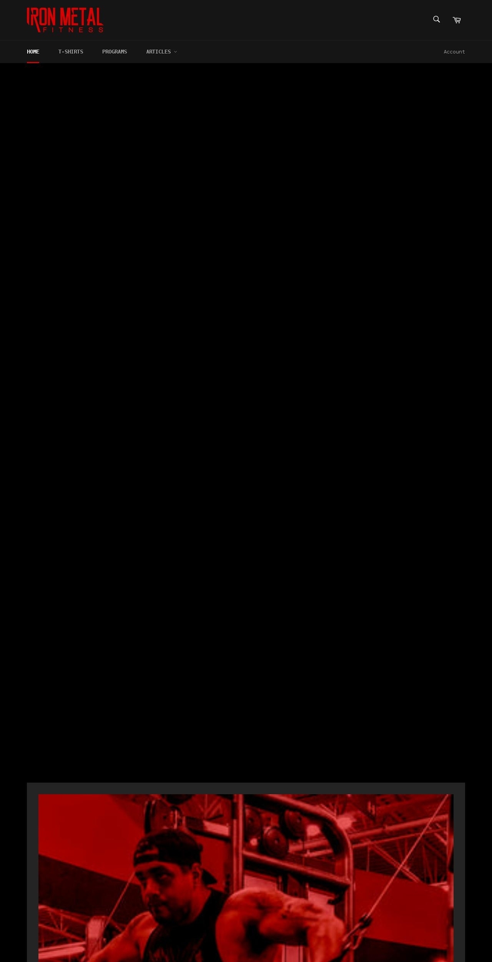 ironmetalfit.net shopify website screenshot