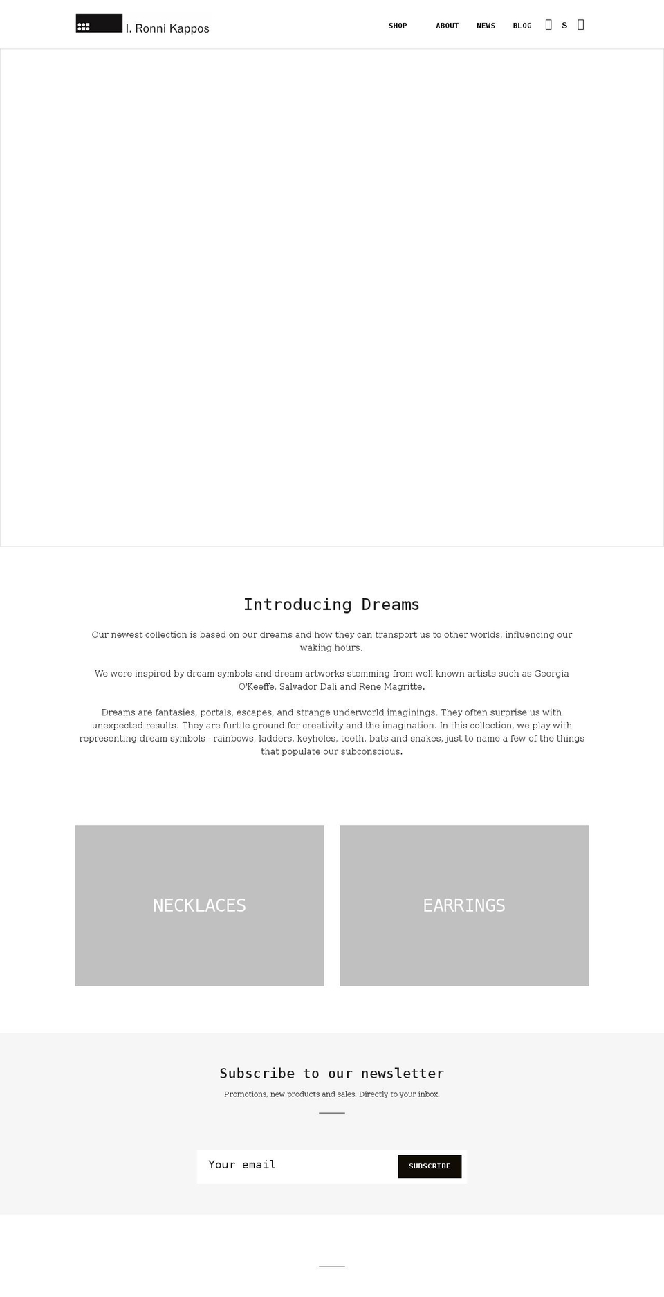 ironnikappos.com shopify website screenshot