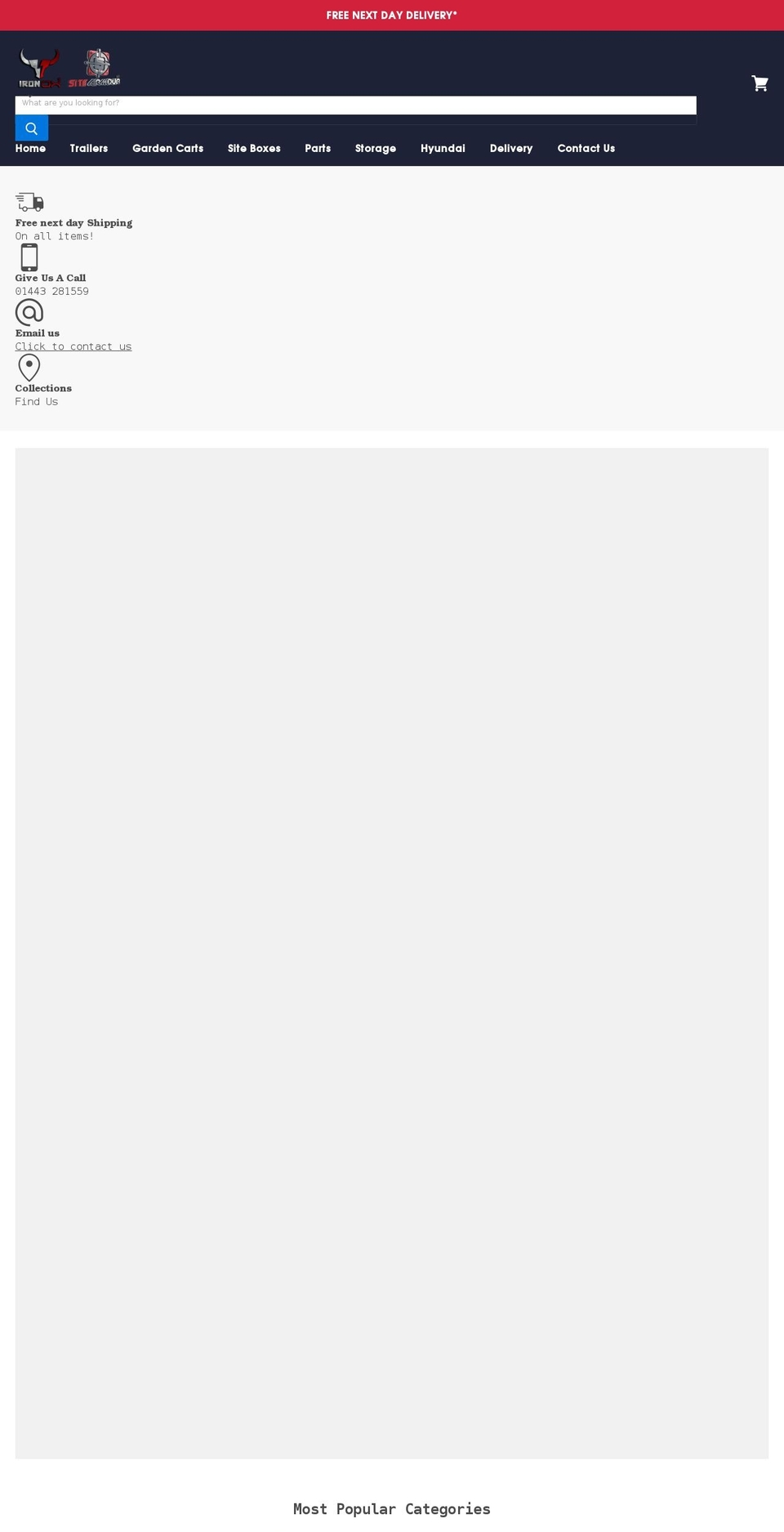 ironox.co.uk shopify website screenshot