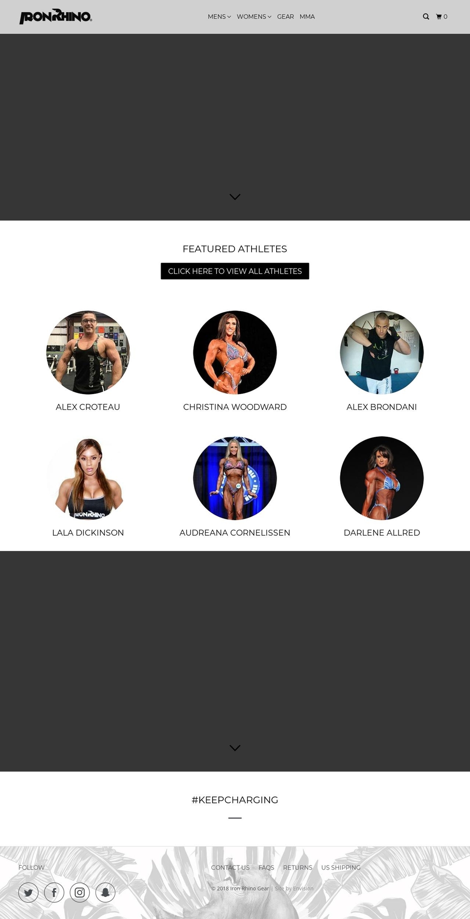 ironrhinogear.com shopify website screenshot
