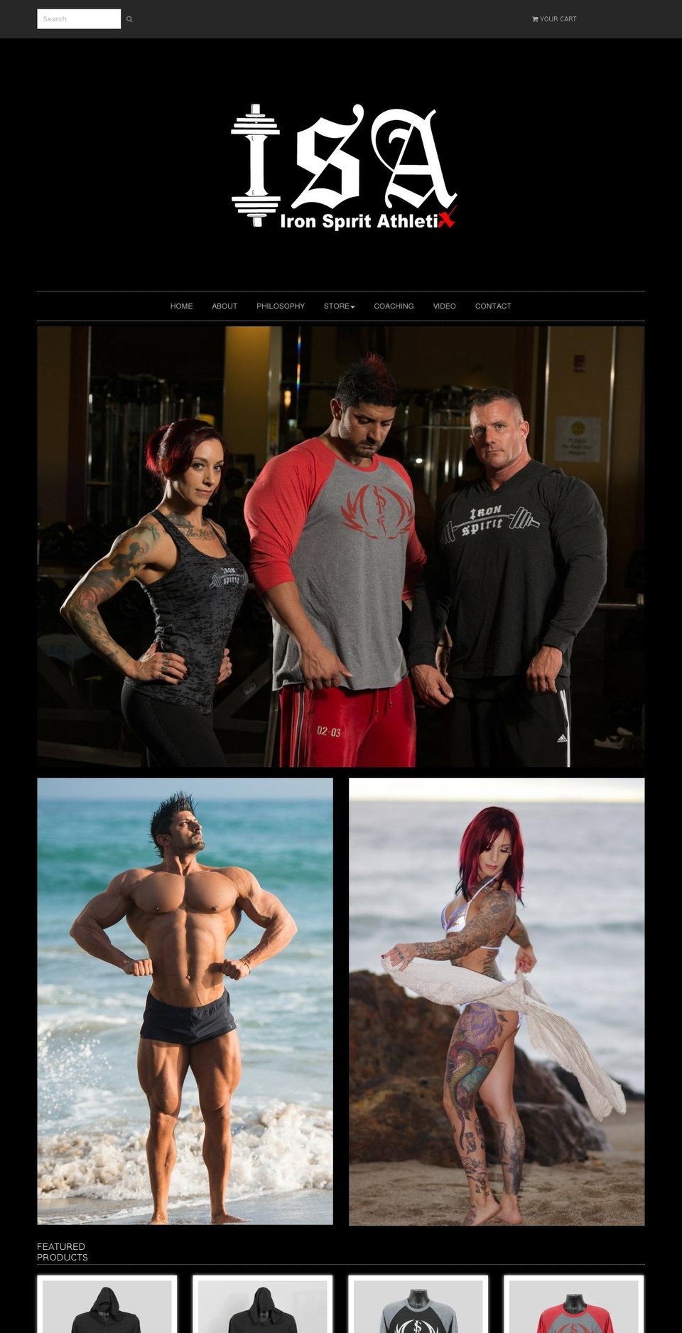 ironspiritathletix.com shopify website screenshot