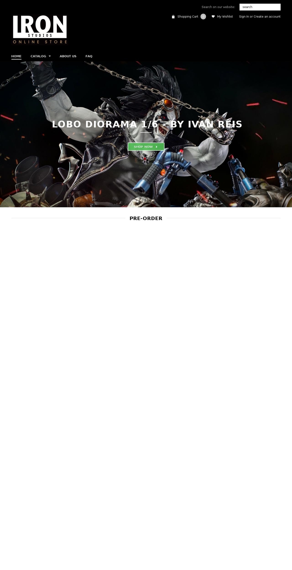ironstudiosus.com shopify website screenshot