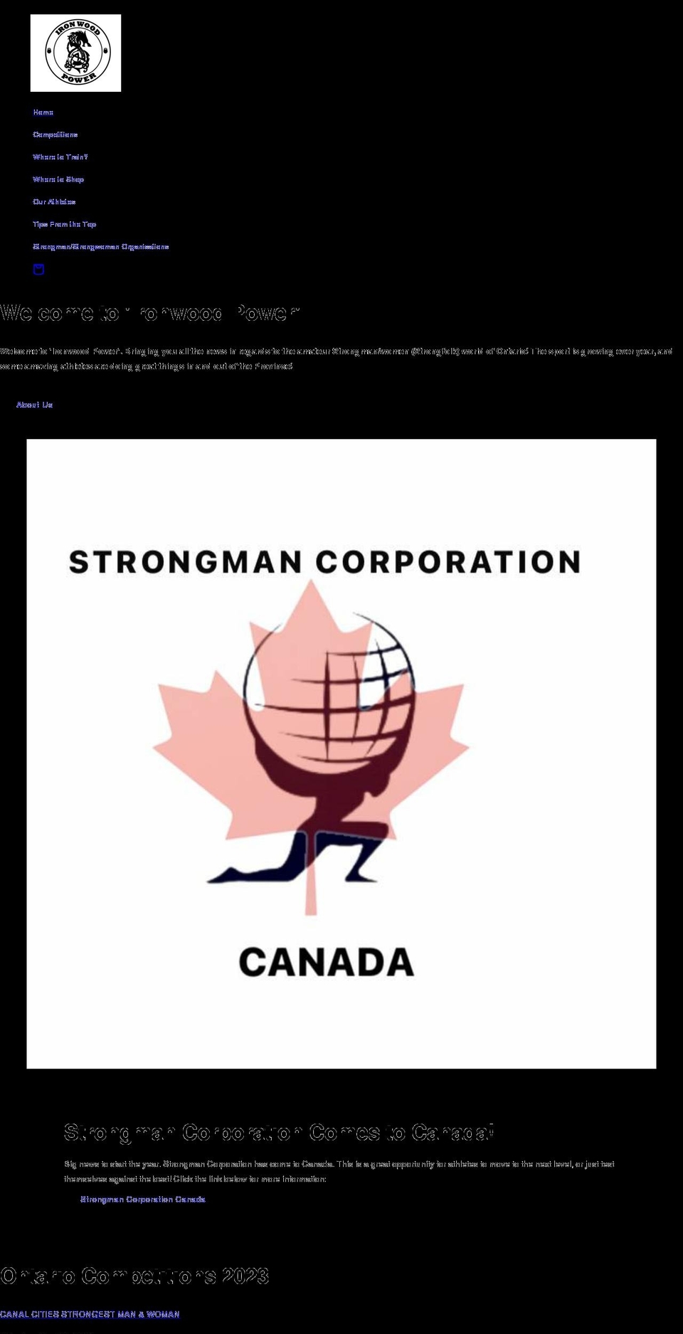 ironwoodpower.com shopify website screenshot