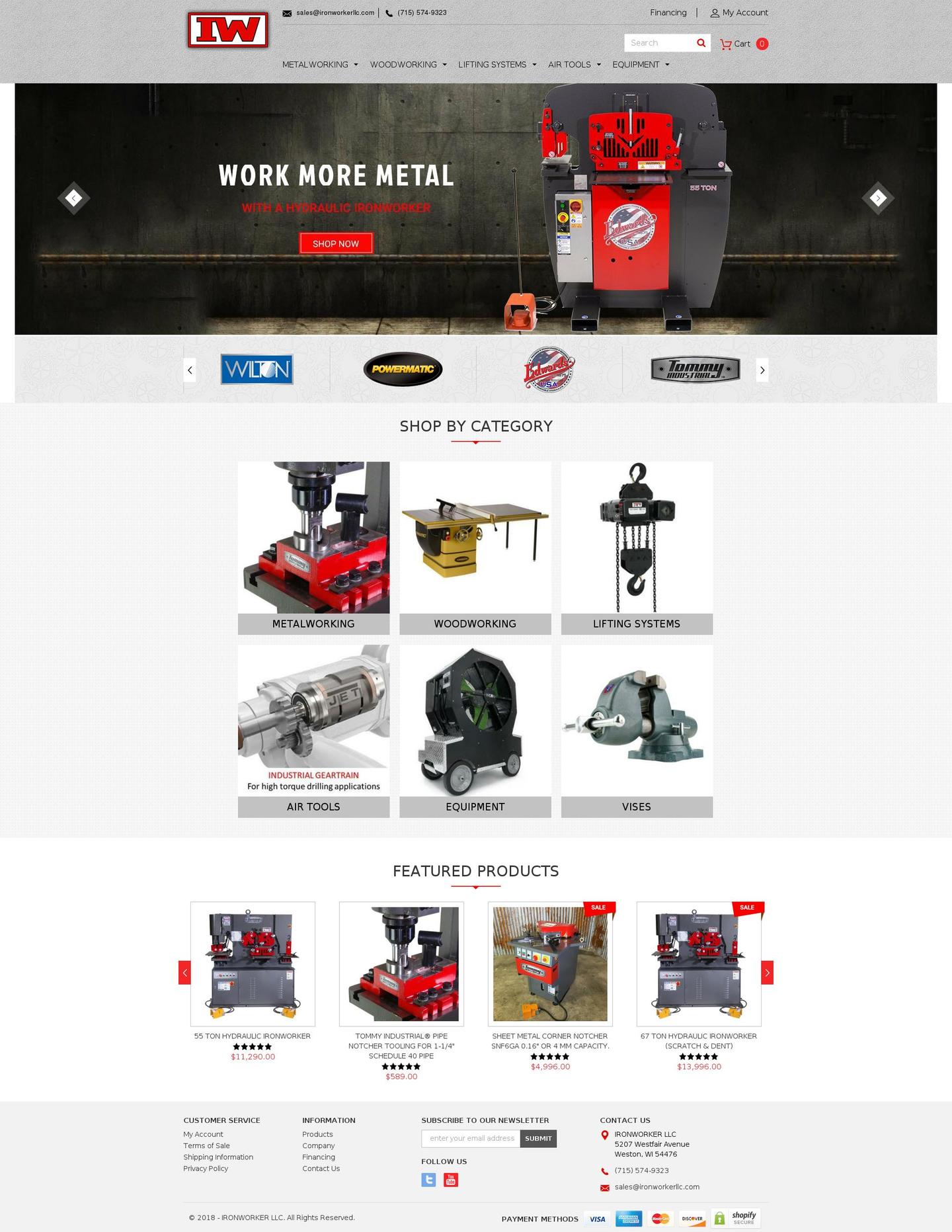 final 12\/01\/2018 Shopify theme site example ironworkerllc.com