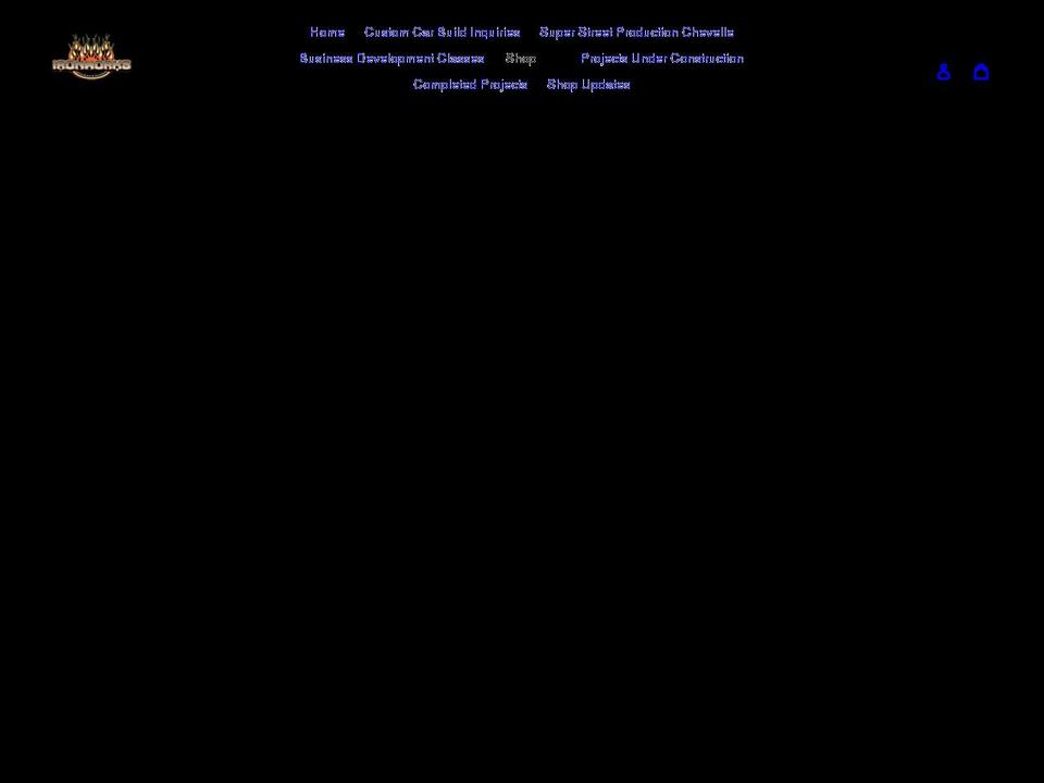 ironworksspeedandkustom.com shopify website screenshot