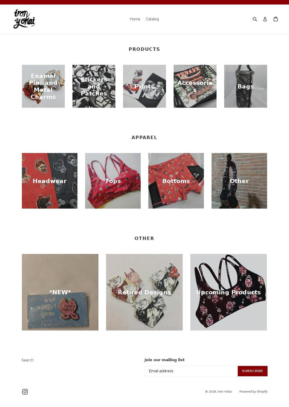 ironyokai.com shopify website screenshot